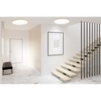 TENS Lubinis šviestuvas Medžio 48W LED 3000/4000/6000K 59cm Balta + pultelis