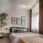 FIGARO Lubinis šviestuvas Medžio 24W LED 3000/4500/6000K 38cm Balta + pultelis