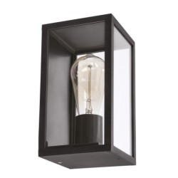 Sieninis lauko šviestuvas Hoya 12x22cm Juoda 1xE27 IP44