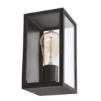 Sieninis lauko šviestuvas Hoya 12x22cm Juoda 1xE27 IP44