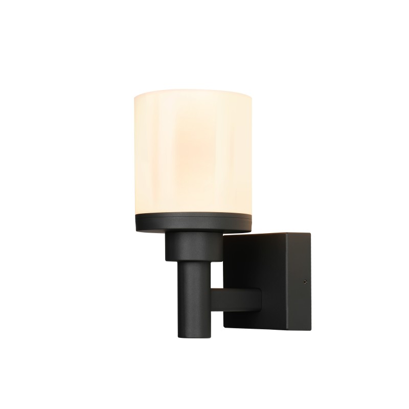 Sieninis lauko šviestuvas Saponia 17.8x25cmJuoda 12W LED IP65