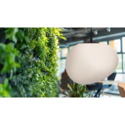 STONES Pakabinamas šviestuvas Juoda 30cm 3xE27 Balta