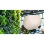 STONES Pakabinamas šviestuvas Juoda 30cm 3xE27 Balta