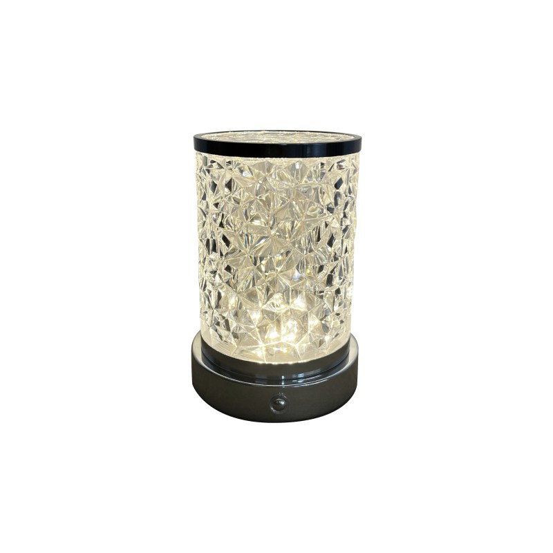 BRILLO Stalinis šviestuvas H-14.5cm Skaidri 2.5W LED USB 3000K - 4000K - 6000K su liečiamu jungikliu
