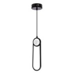 LACRIMA Pakabinamas šviestuvas Juoda 10cm 15W LED 3000K
