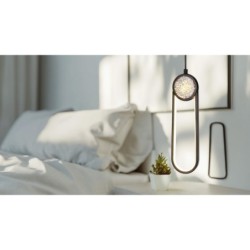 LACRIMA Pakabinamas šviestuvas Juoda 10cm 15W LED 3000K