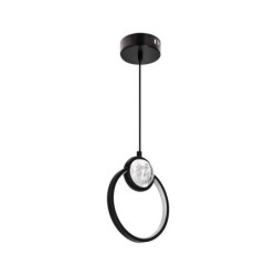LACRIMA Pakabinamas šviestuvas Juoda 20cm 15W LED 3000K