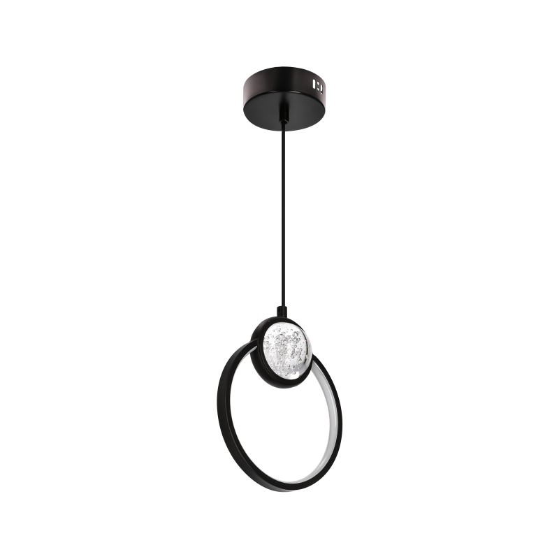 LACRIMA Pakabinamas šviestuvas Juoda 20cm 15W LED 3000K