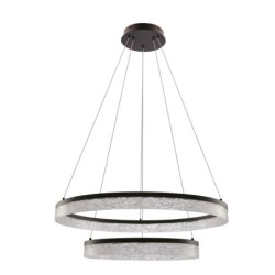 Pakabinamas šviestuvas FROZI LED 38W 3000K D:60cm Juodas