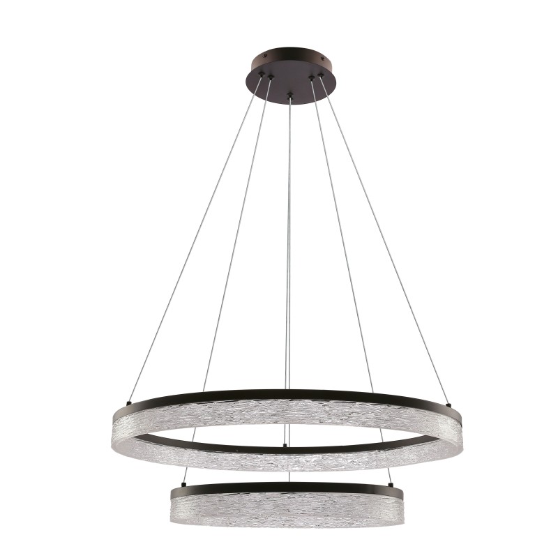 Pakabinamas šviestuvas FROZI LED 38W 3000K D:60cm Juodas