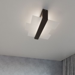 Sieninis šviestuvas FENIKS 1 wenge 1xE27