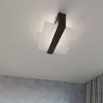 Sieninis šviestuvas FENIKS 1 wenge 1xE27
