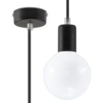 Pakabinamas šviestuvas EDISON juodas 1xE27
