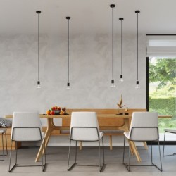 Pakabinamas šviestuvas EDISON juodas 1xE27