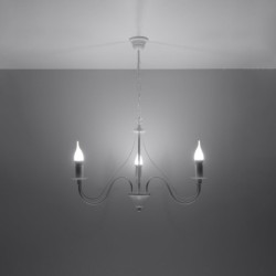 Pakabinamas šviestuvas MINERWA 3 baltas 3xE14