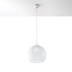 Pakabinamas šviestuvas BALL skaidrus 1xE27