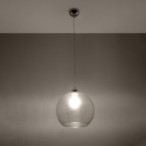 Pakabinamas šviestuvas BALL skaidrus 1xE27