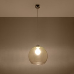 Pakabinamas šviestuvas BALL šampanas 1xE27