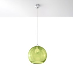 Pakabinamas šviestuvas BALL žalias 1xE27
