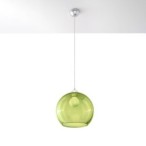 Pakabinamas šviestuvas BALL žalias 1xE27