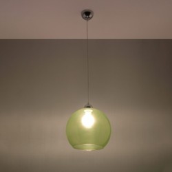 Pakabinamas šviestuvas BALL žalias 1xE27