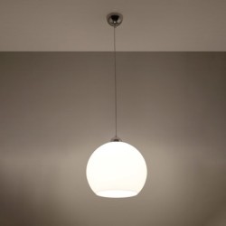 Pakabinamas šviestuvas BALL baltas 1xE27