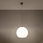 Pakabinamas šviestuvas BALL baltas 1xE27