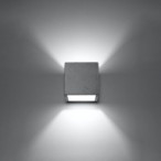 Sieninis šviestuvas QUAD concrete 1xG9