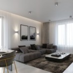 Sieninis šviestuvas QUAD concrete 1xG9