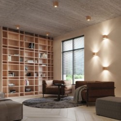 Sieninis šviestuvas QUAD iš natūralaus medžio 1xG9