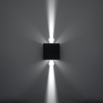 Sieninis šviestuvas LUCA juodas LED IP54 LED 6W 3000K