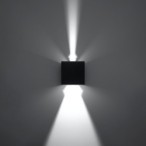 Sieninis šviestuvas LUCA juodas LED IP54 LED 6W 3000K