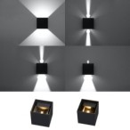 Sieninis šviestuvas LUCA juodas LED IP54 LED 6W 3000K