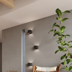 Sieninis šviestuvas LUCA juodas LED IP54 LED 6W 3000K