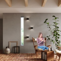Sieninis šviestuvas LUCA juodas LED IP54 LED 6W 3000K