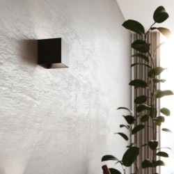 Sieninis šviestuvas LUCA juodas LED IP54 LED 6W 3000K