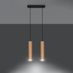 Pakabinamas šviestuvas LINO 2 wood 2xGU10