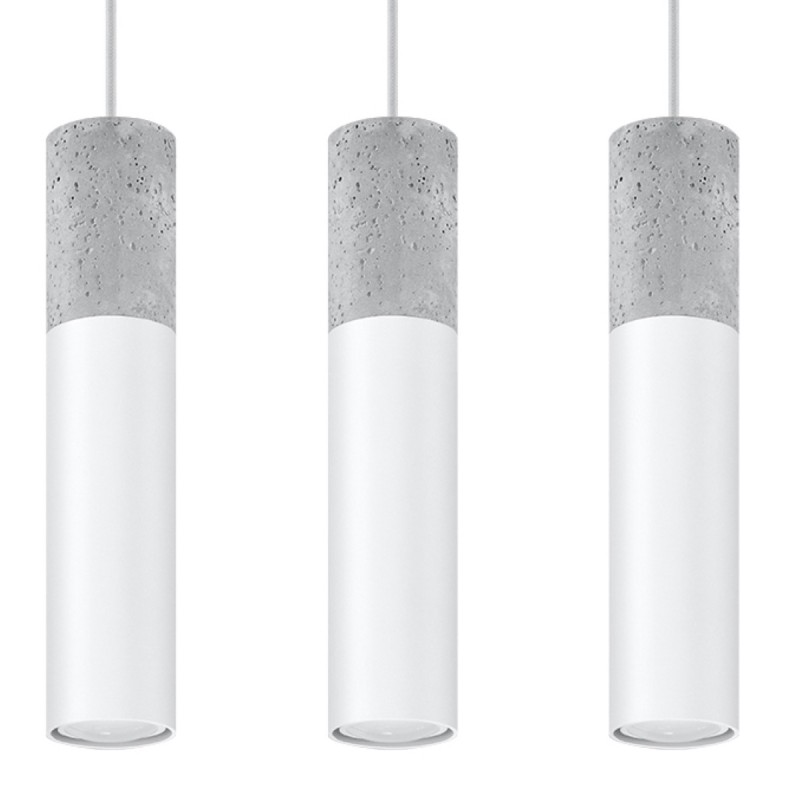 Pakabinamas šviestuvas BORGIO 3L baltas 3xGU10