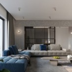 Sieninis šviestuvas SALGADO concrete 1xE27