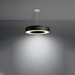 Pakabinamas šviestuvas SATURNO SLIM 50 juodas 5xE27