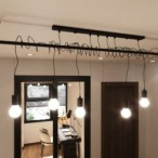 Pakabinamas šviestuvas SALAMANCA 2 juodas 2xE27
