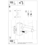 Sieninis šviestuvas EYETECH 1 juodas 1xG9