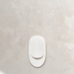 Sieninis šviestuvas TEAR baltas 1xG9