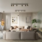 Lubinis šviestuvas NERO 2 juodas/auksinis 2xGU10