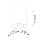 Lubinis šviestuvas ZOE Juodas LED