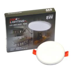 Įmontuojama LED panelė ROSA 8W, apvali, IP65, 4000K (Neutrali balta)