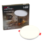 Įmontuojama LED panelė ROSA 14W, apvali, IP65, 4000K (Neutrali balta)