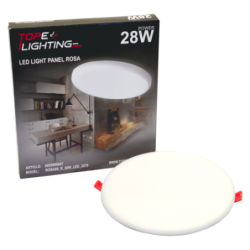 Įmontuojama LED panelė ROSA 28W, apvali, IP65, 4000K (Neutrali balta)
