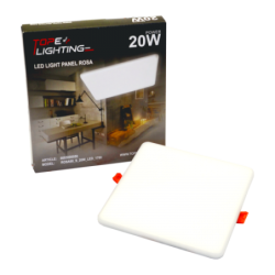 Įmontuojama LED panelė ROSA 20W, kvadratinė, IP65, 4000K (Neutrali balta)