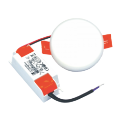Įmontuojama LED panelė RONDA 6W, apvali, IP65, 3000K (Šiltai balta)